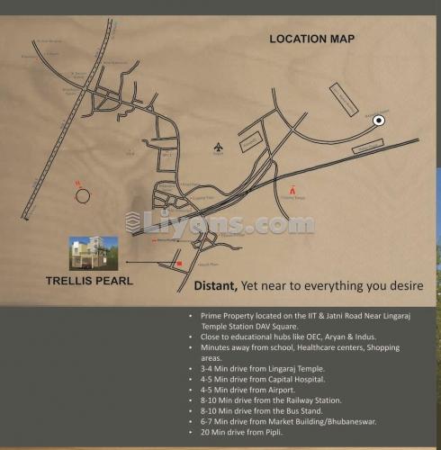 Location Map of 3 Bhk Villa For Sale - Trellis Pearl